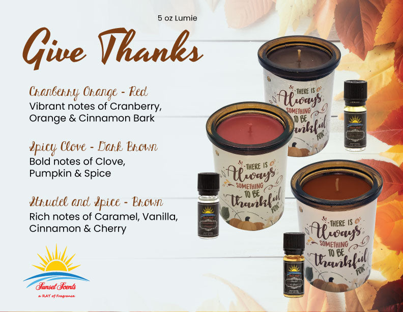 Cranberry Orange Scented Candle | Thankful 5oz Lumie | Limited Edition