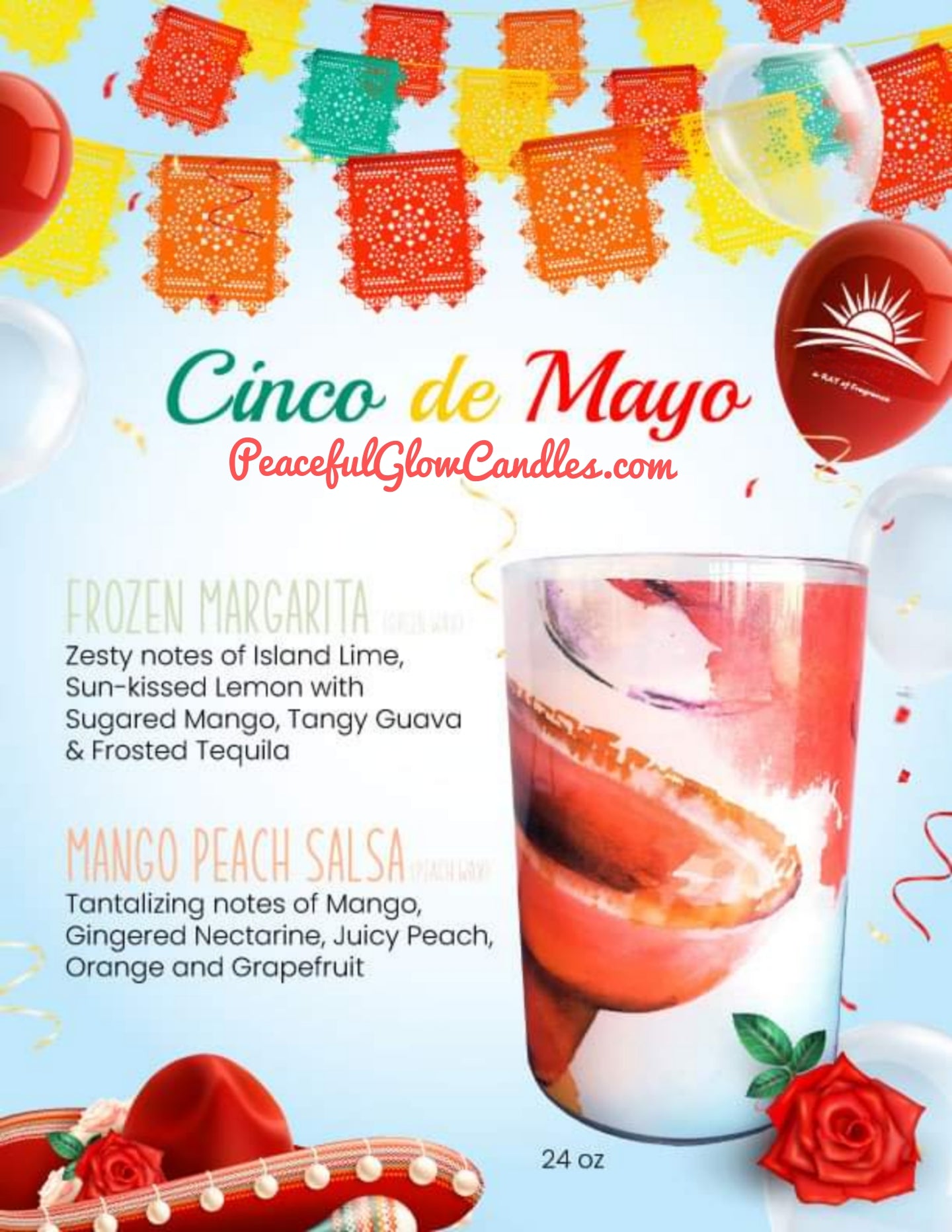Mango Peach Salsa Scented Candle, Limited Edition Specialty