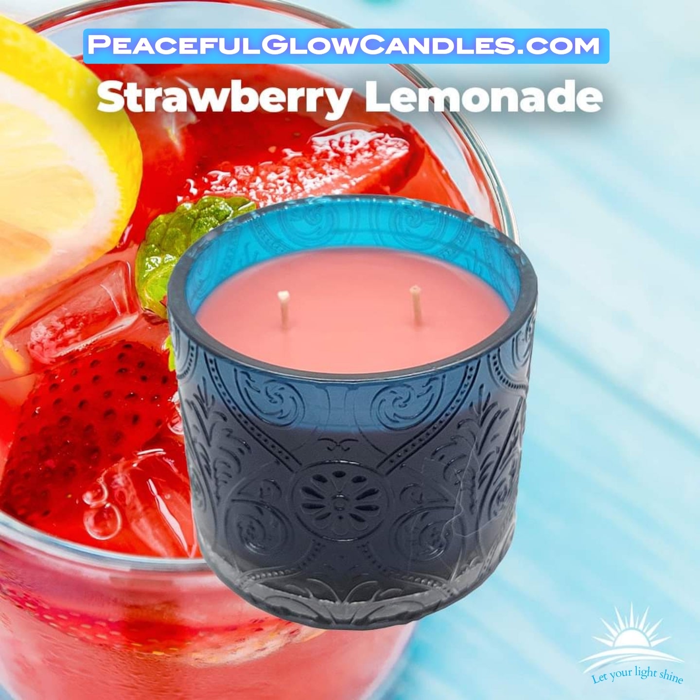 Strawberry Lemonade Scented Candle, Limited Edition