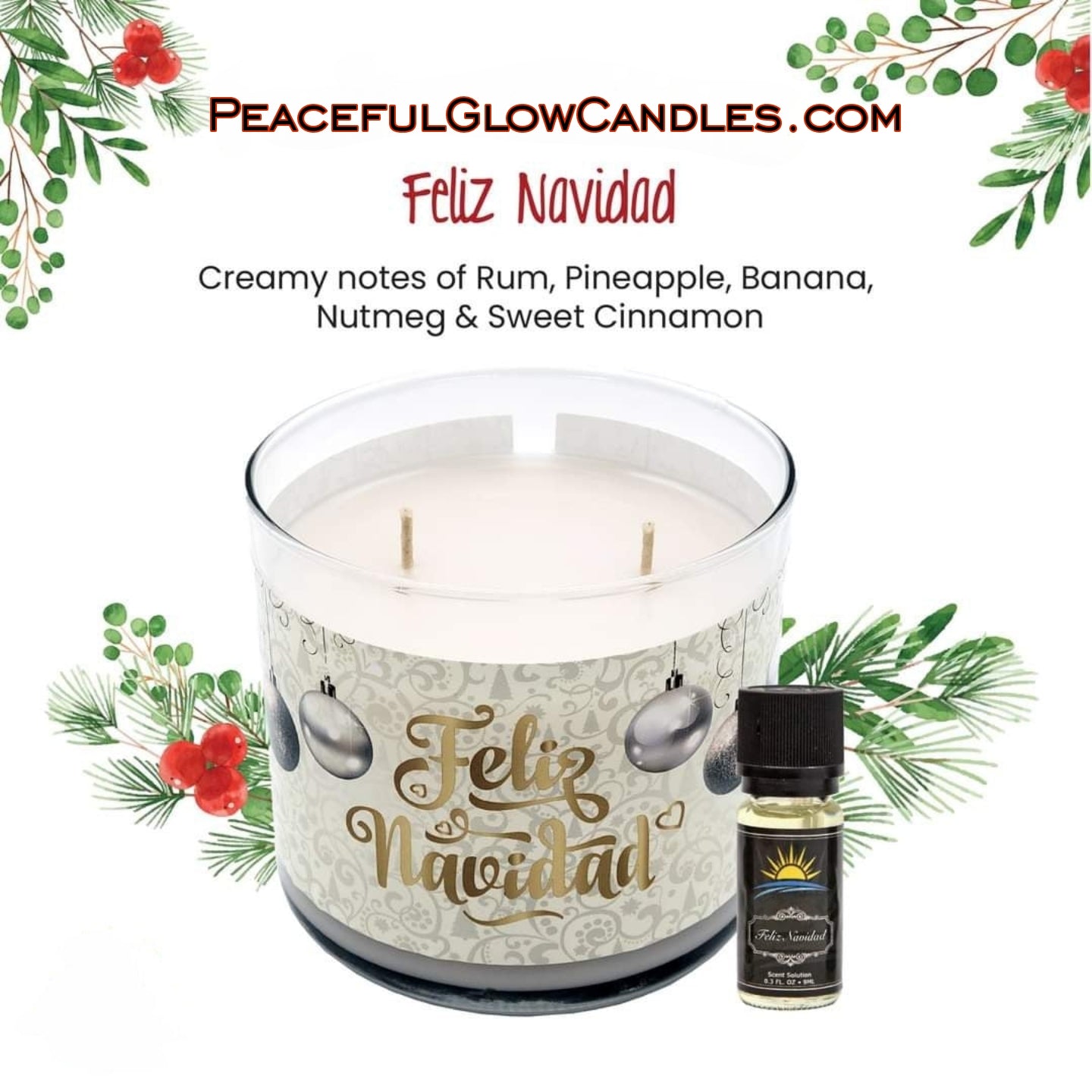 Feliz Navidad Candle | Musical Memories Collection| Limited Edition