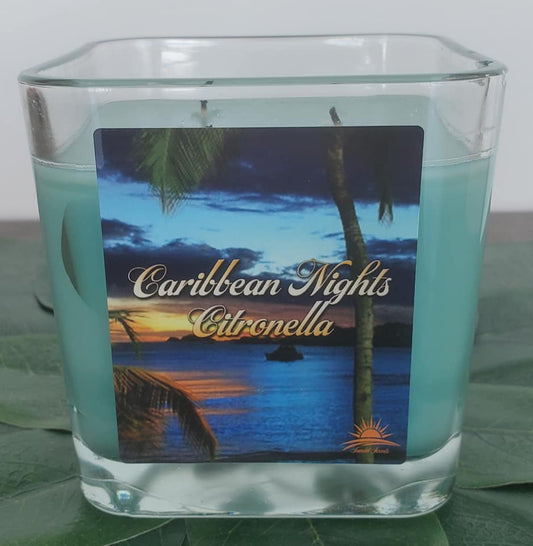 Caribbean Nights Scented Citronella Candle, Limited Edition