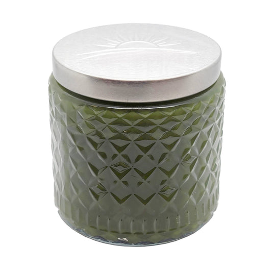 Vetiver and Suede Scented Spa Candle