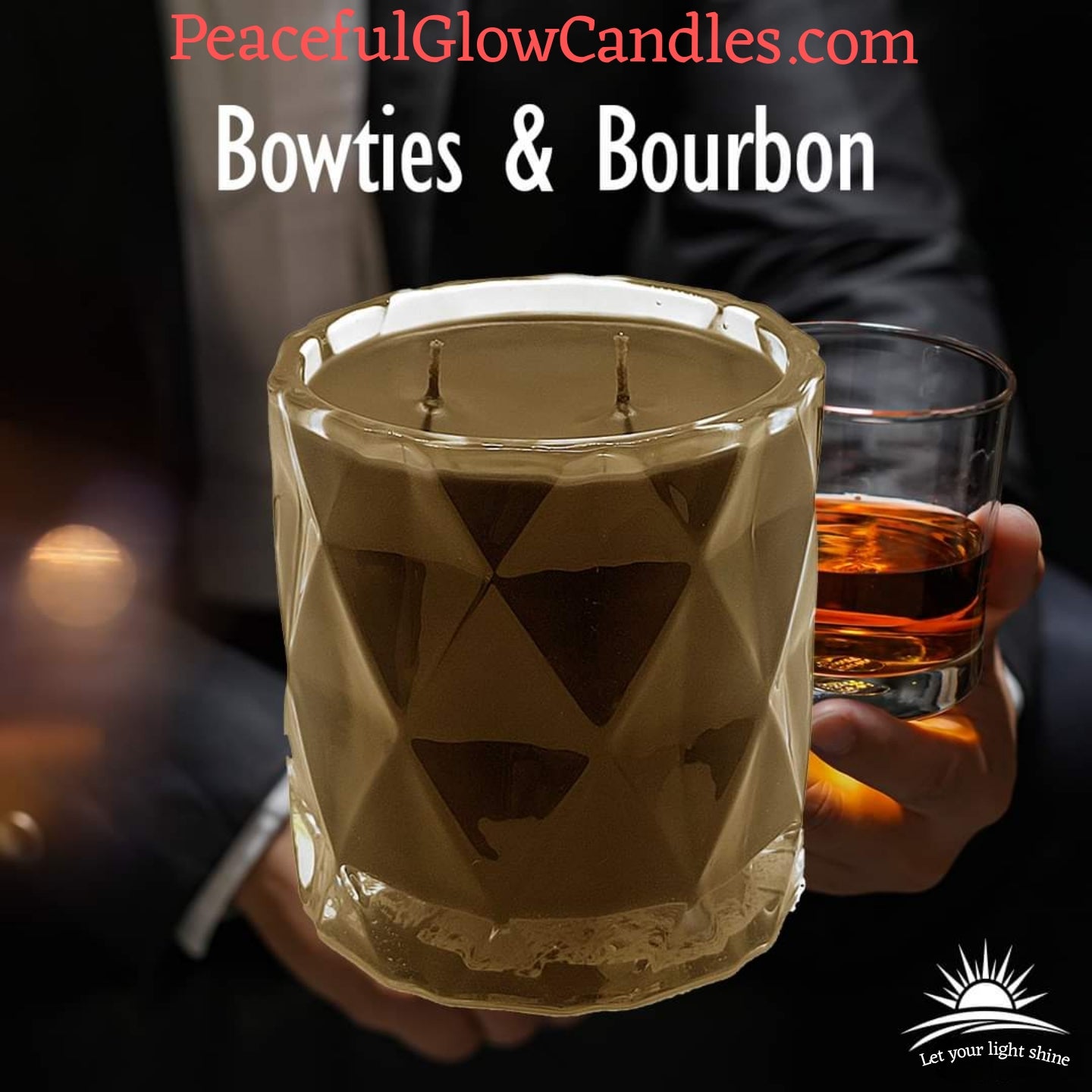 Bow Ties & Bourbon Scented Candle, Limited Edition