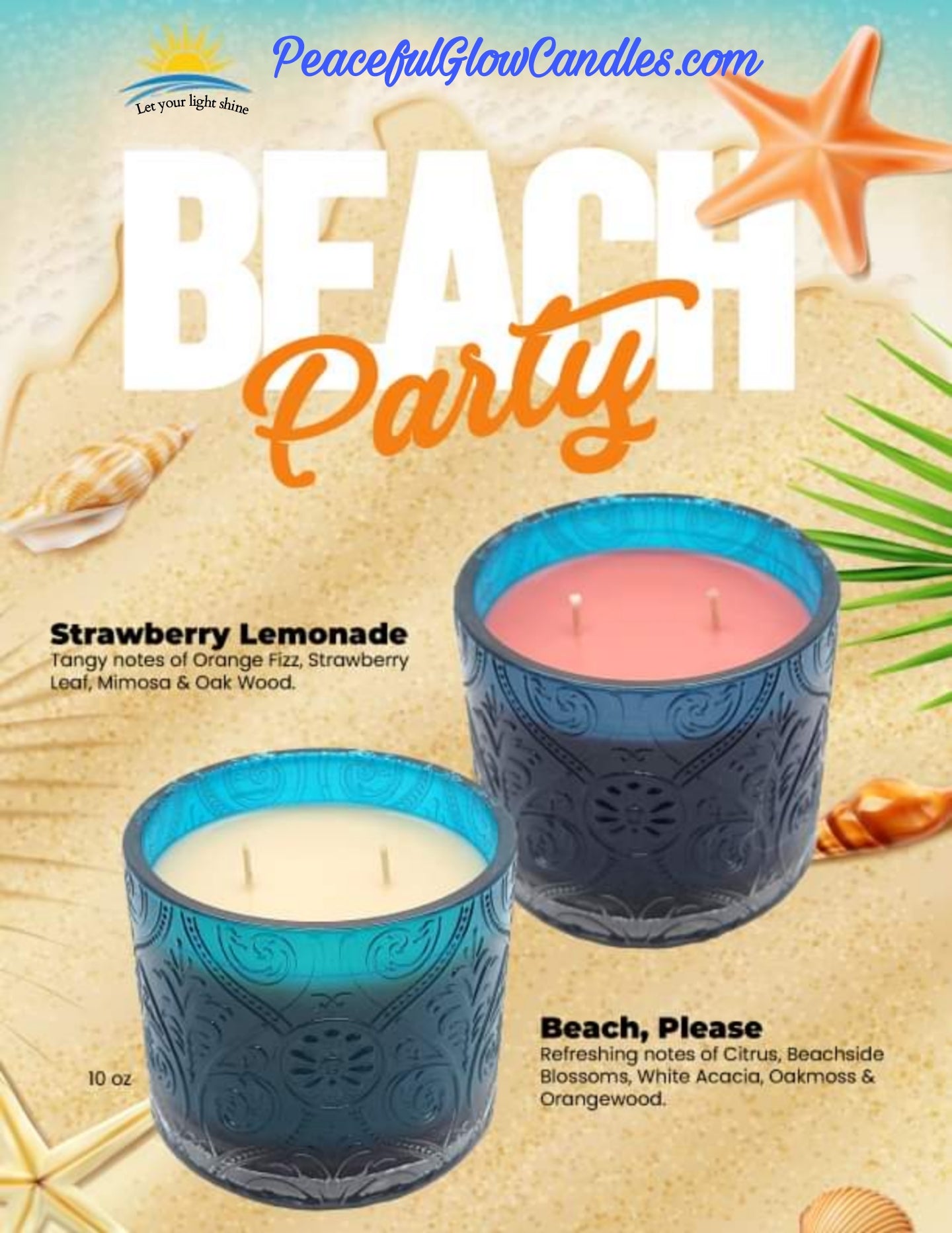 Beach, Please Scented Candle, Limited Edition