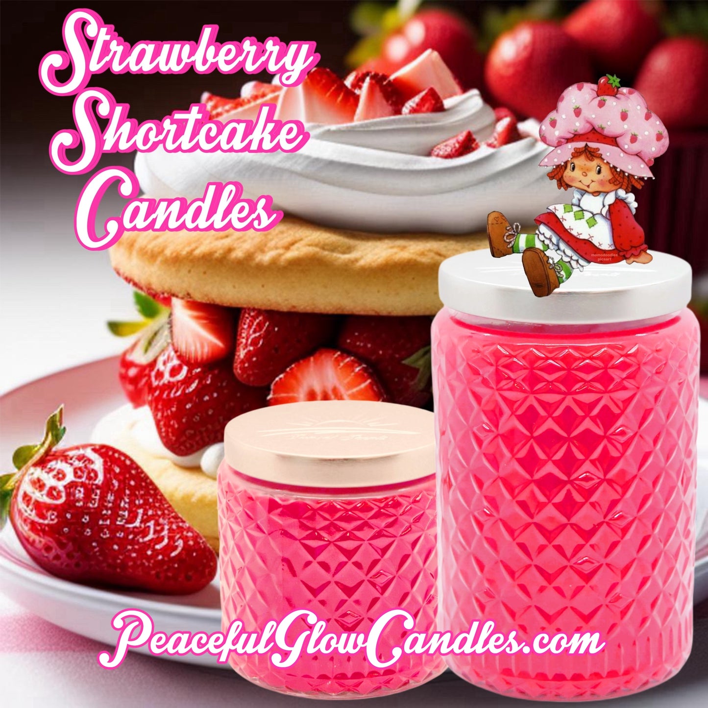 Strawberry Shortcake Scented Candle, Limited Edition