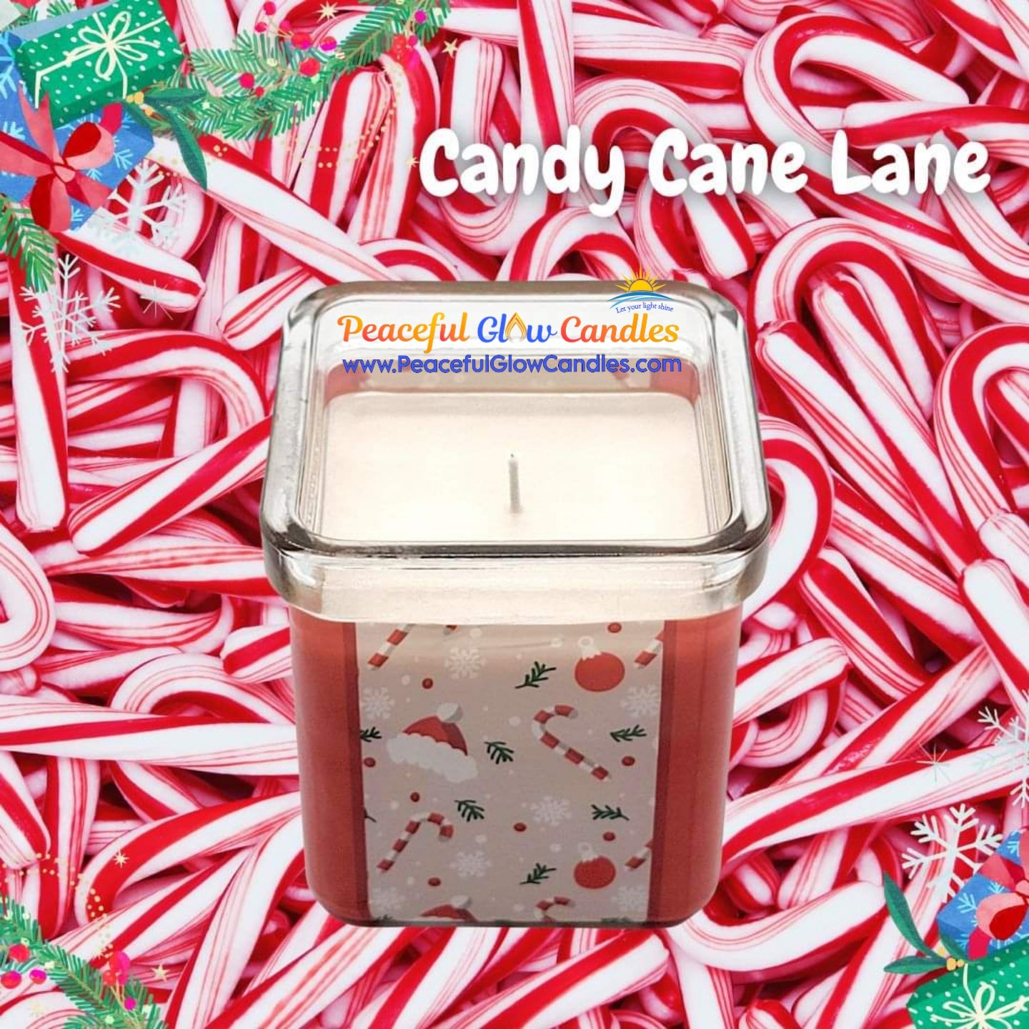 Candy Cane Lane Scented Candle, Limited Edition