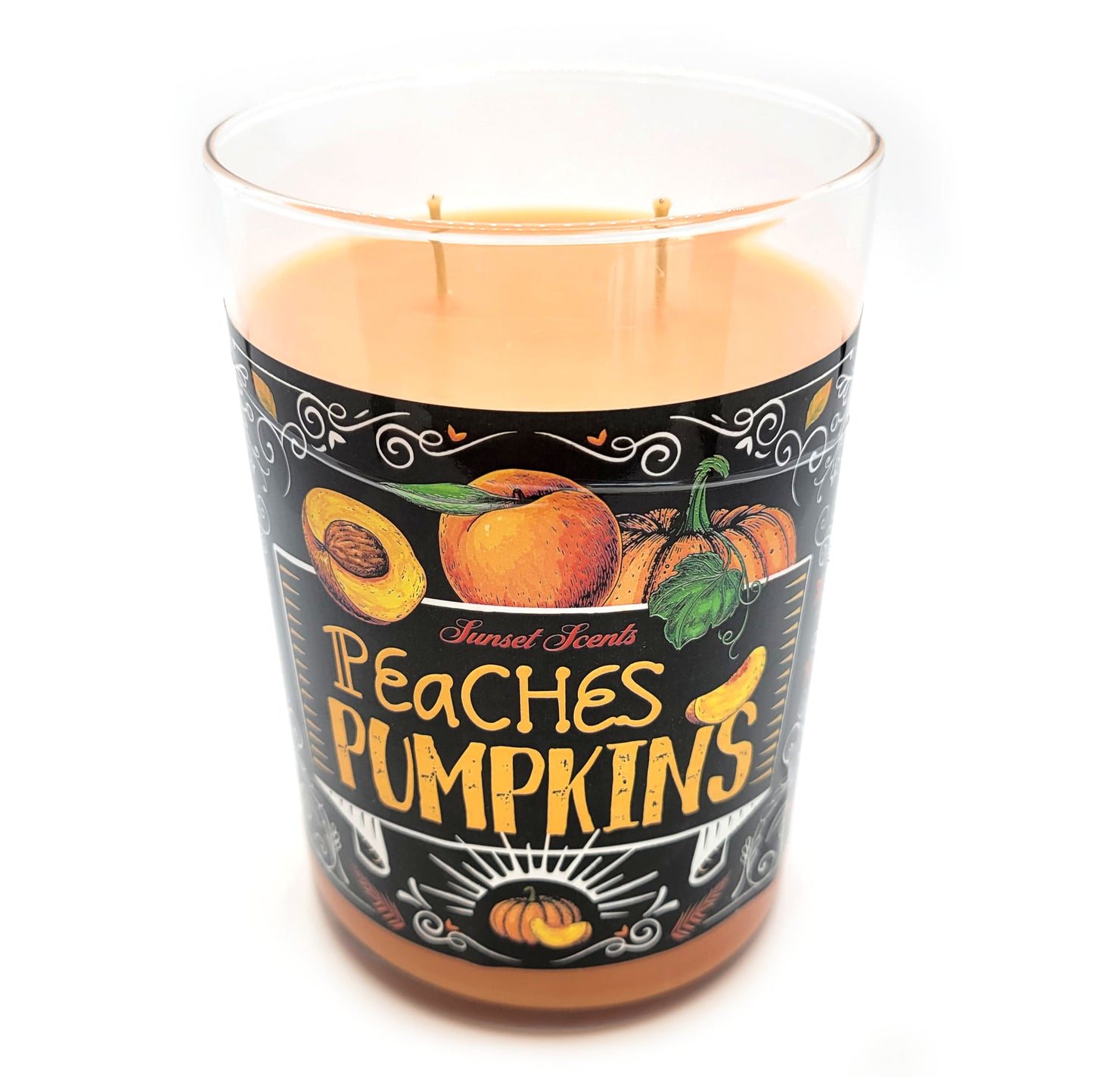 Peaches & Pumpkin Scented Candle, Limited Edition